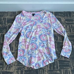 Women's Tie-Dye Long Sleeve Top